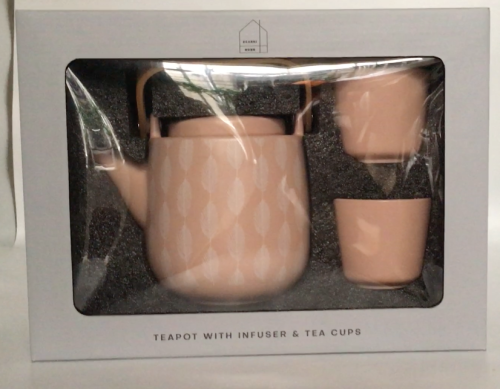 SCANDI LINEAR LEAF TPT & CUP GIFT SET