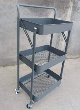 GREY SCANDI STORAGE TROLLEY