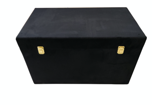 UPPER STREET MEDIUM VELVET TRUNK BLACK
