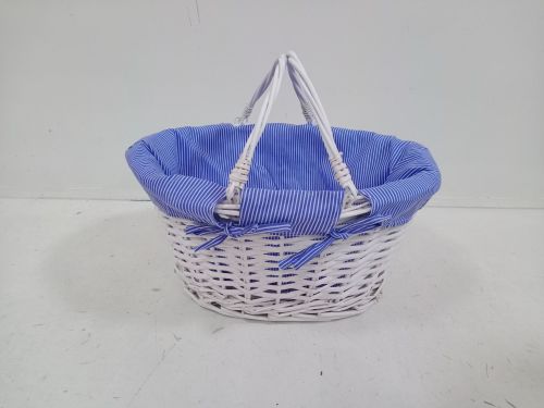 Open Shopper - Ticking/White