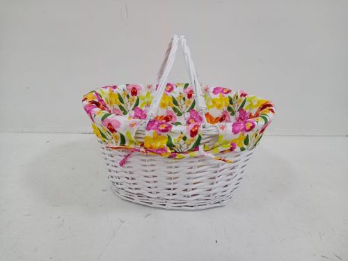 Upper Street Open Shopper - Exotic Flower/White