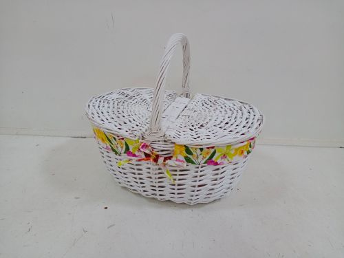 Closed Shopper - Exotic Flower/White