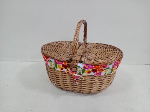 Large Closed Shopper - Exotic Flower/Natural