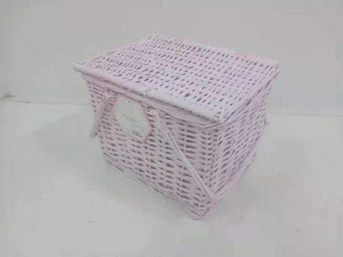 Swing Handle Closed Basket - Pink