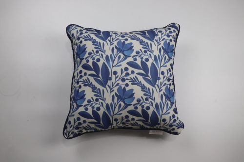 Piped Watercolour Flower Cushion