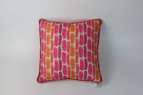 Piped Mimosa Pink Cushion
