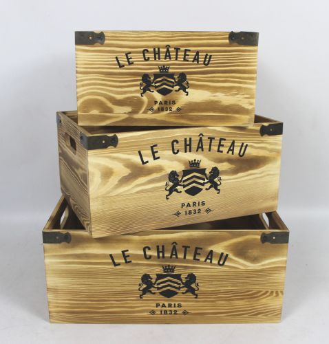 MEDIUM WOODEN CRATE