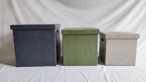 Set of Three Storage Boxes