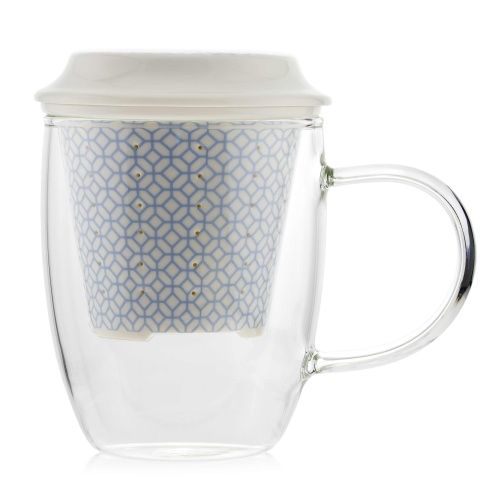 400ml Scandi Home Lulea Cornflower Infuser Mug