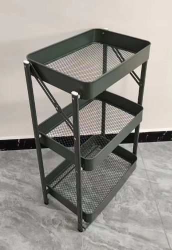 ARMY GREEN SCANDI STORAGE TROLLEY