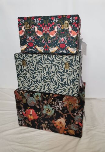 SMALL PRINTED VELVET TRUNK