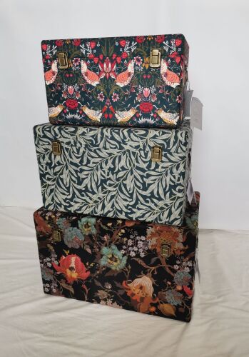 MEDIUM PRINTED VELVET TRUNK