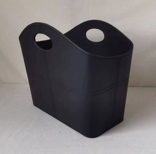 BLACK VEGAN LEATHER STORAGE