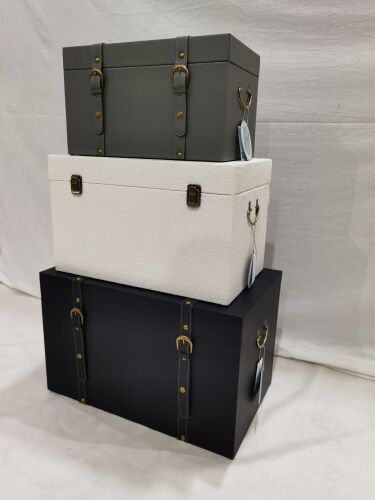 SMALL SAGE VEGAN LEATHER TRUNK