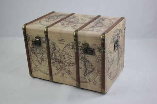 MEDIUM POUR LA MAISON VINTAGE STEAMER TRUNK