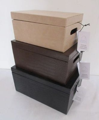 LARGE MOCK CROC SHELF TOTE