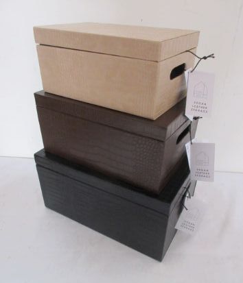 MEDIUM MOCK CROC SHELF TOTE