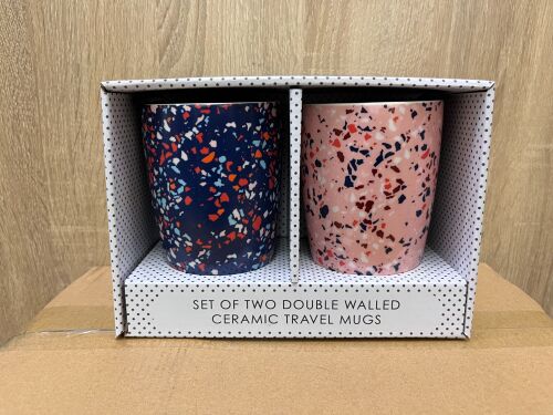 Scandi Home Set of Two Travel Mugs