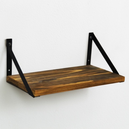 Scandi Home Wood and Metal Shelf