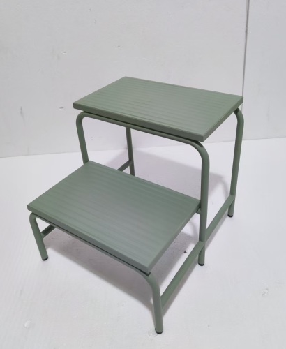 Coloured Metal Double Step Stool