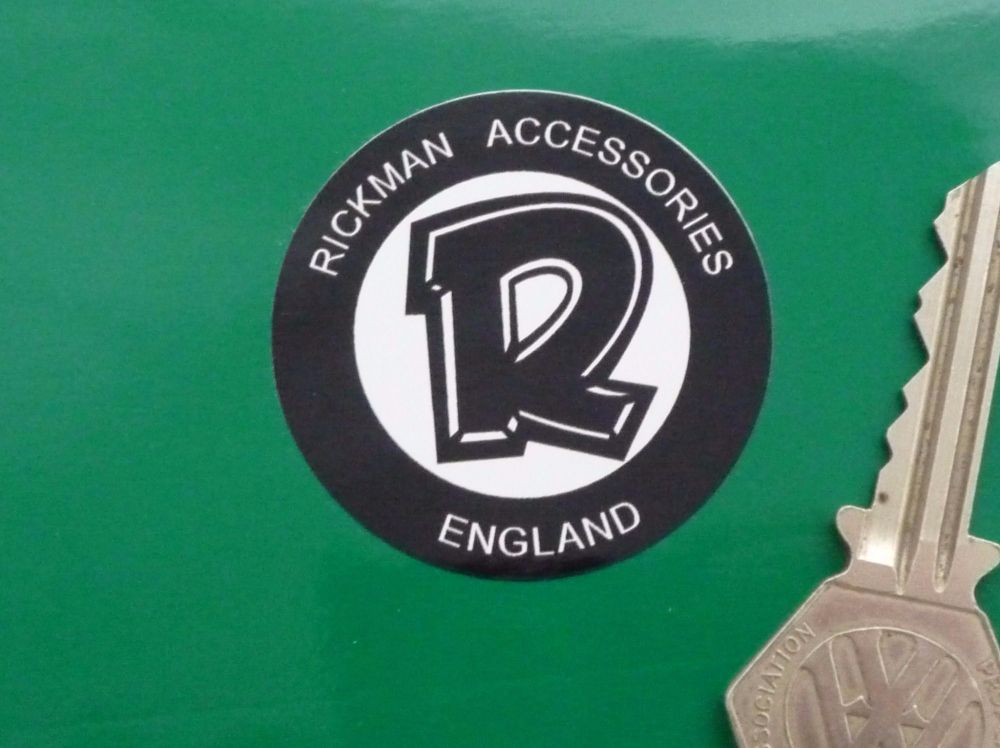 Rickman Accessories England Circular Stickers. 1.75" Pair.