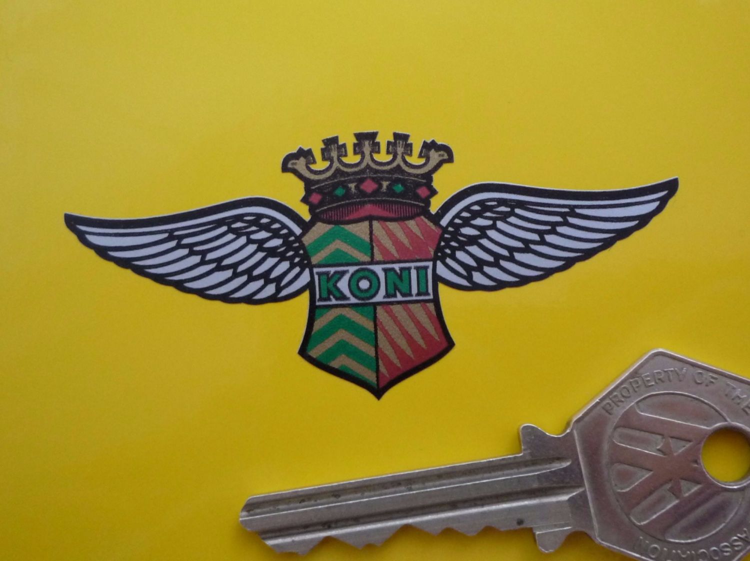 Koni Shock Absorbers Coloured Shaped Stickers. 4", 5", 6", 7" or 8" Pair.