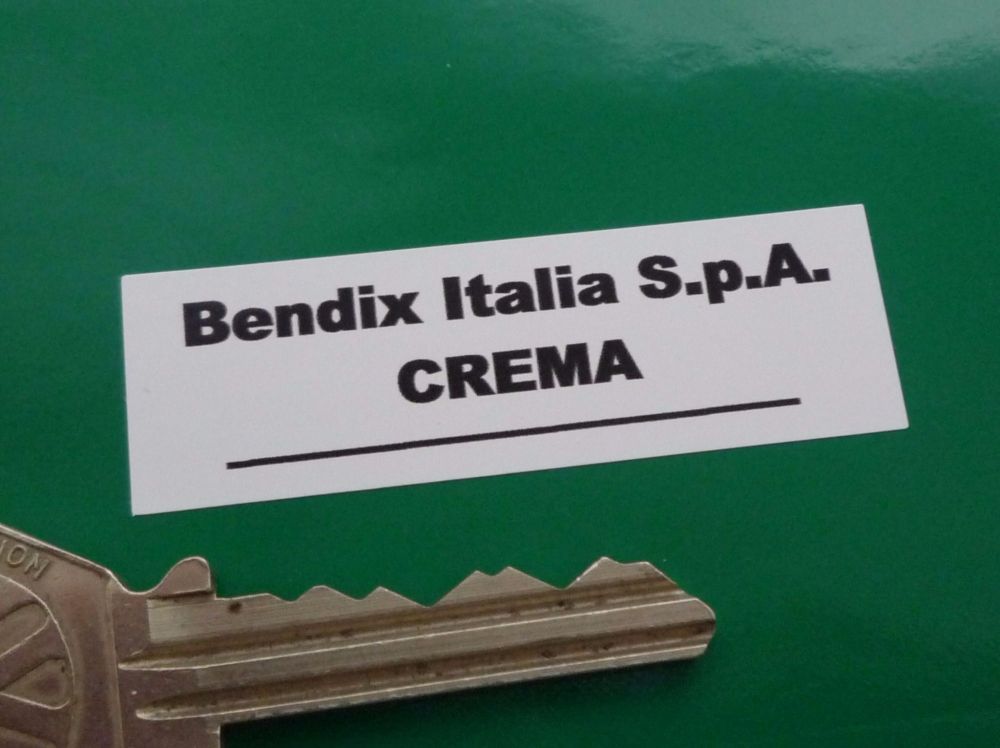 Bendix Italia S.p.A. Crema Black & White Servo Stickers. 56mm Pair.