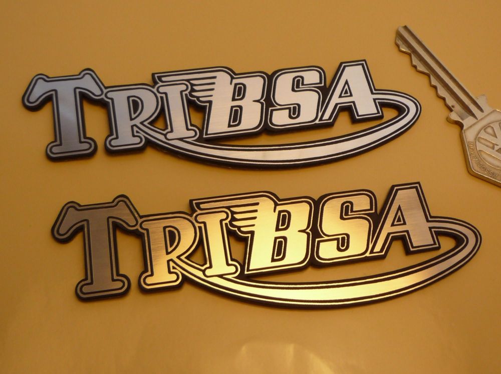 TriBsa Text Laser Cut Self Adhesive Bike Badges. 4.5