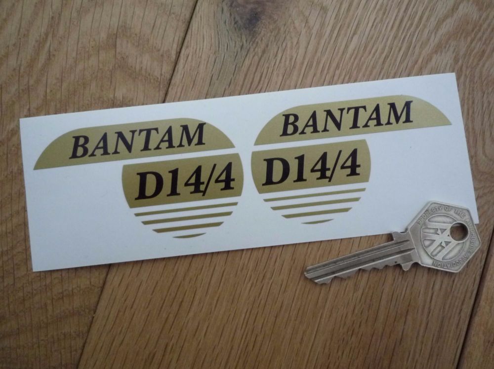 BSA Bantam D14/4 Logo Cut Vinyl Stickers. 3