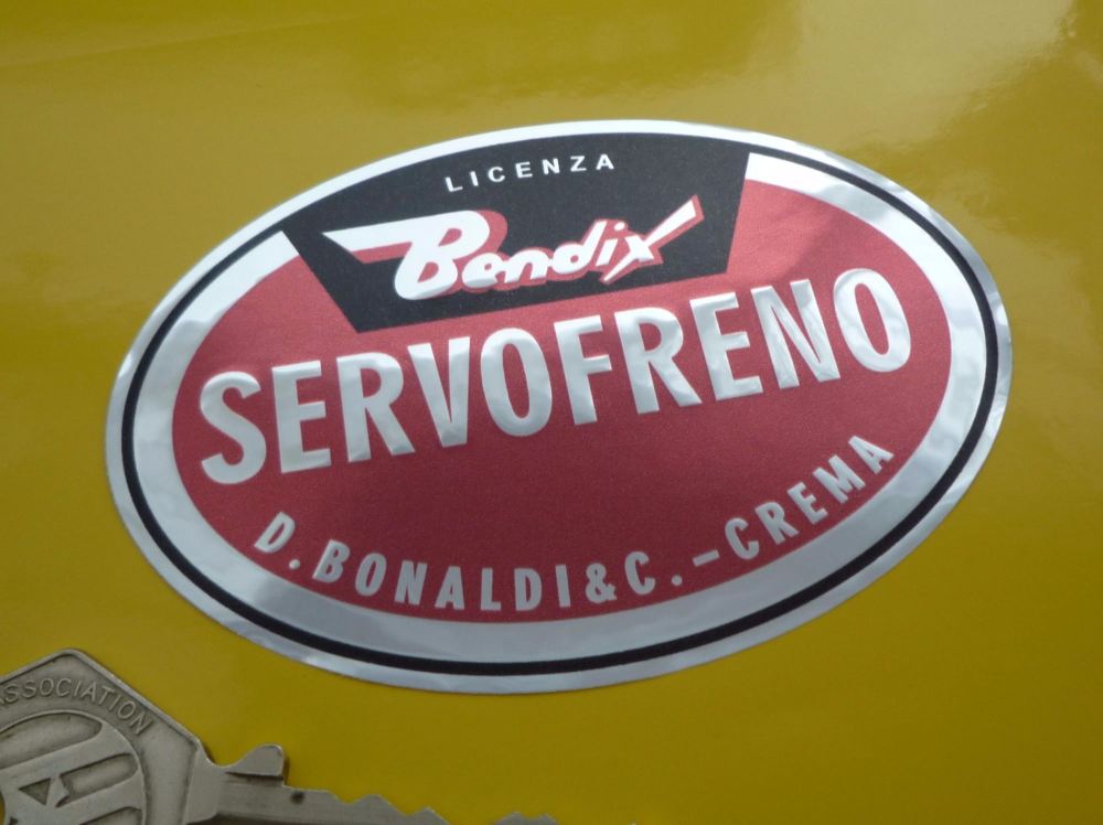Bendix Servofreno Oval Foil Sticker. 3".