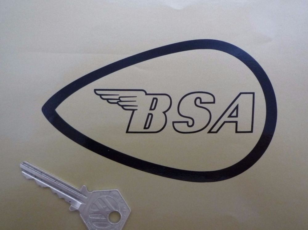BSA Bantam Tank Side Logo Cut Vinyl Stickers. 5