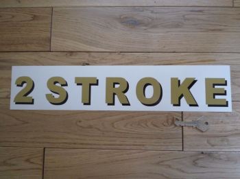 2 Stroke Shaded Style Cut Text Sticker. 15.75".