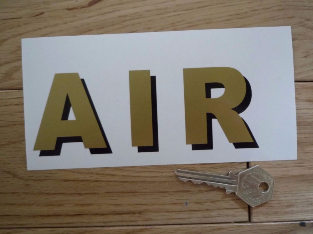 Air Shaded Style Cut Text Sticker - 5.75"