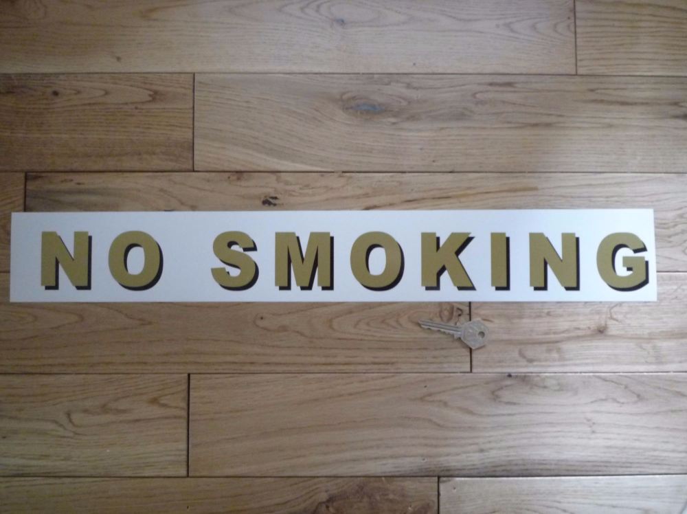 No Smoking Shaded Style Cut Text Sticker. 21.5".