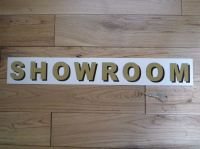 Showroom Shaded Style Cut Text Sign Sticker. 19.25".