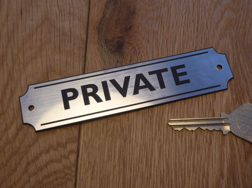 Private Wall Plaque or Door Sign. 5.5