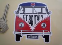 Great Britain Volkswagen CAMPERVAN Travel Sticker. 3 x 3.5"