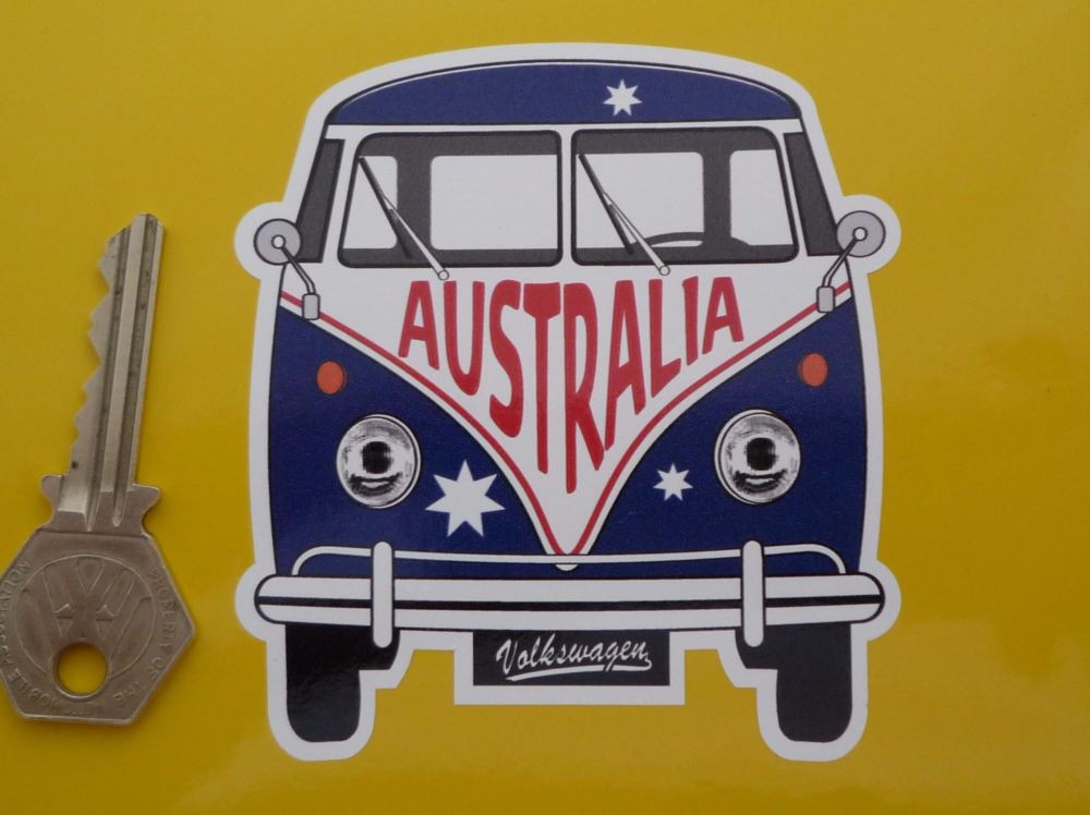 Australia Volkswagen Campervan Travel Sticker. 3