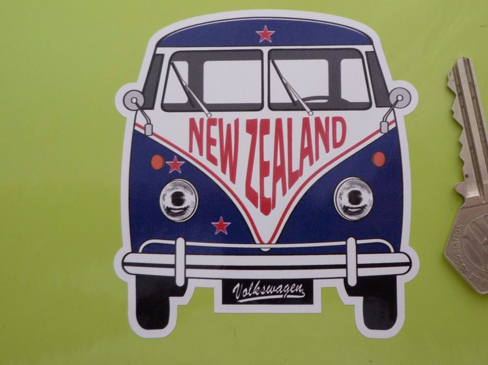New Zealand Volkswagen Campervan Travel Sticker. 3.5