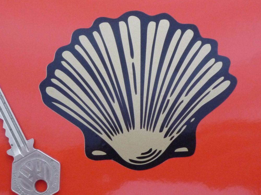 Shell Old Style Printed Shell Shaped Stickers. 4