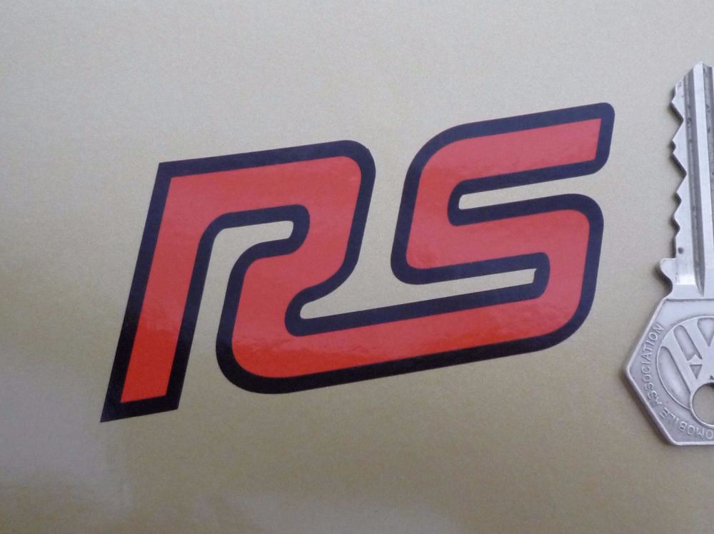 Porsche RS Slanted Style Printed Sticker. 3