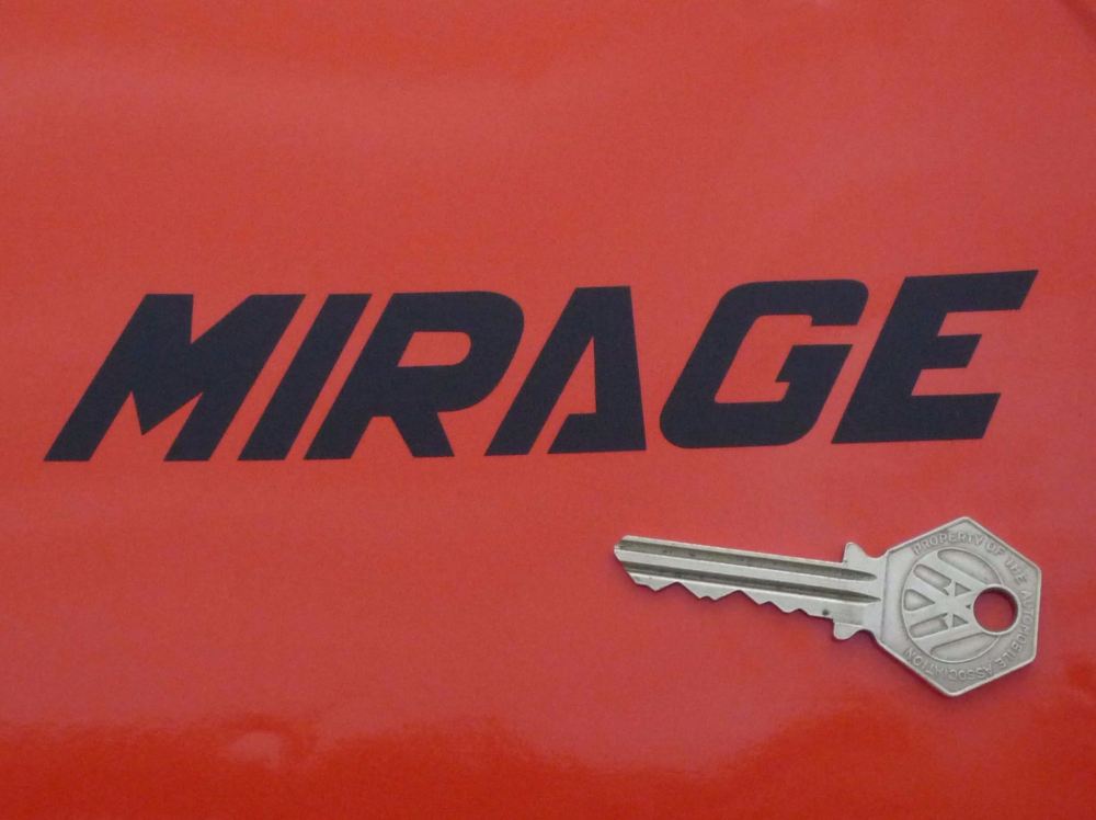 Laverda Mirage Cut Text Stickers. 6" Pair.