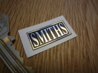 Smiths Black & Foil Oblong Heater Label Sticker. 1