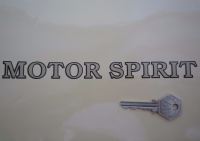 Shell Motor Spirit Outlined Text Stickers. 8" or 12" Pair.