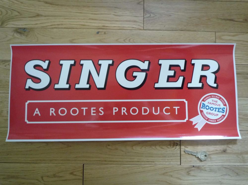 Singer A Rootes Product Workshop Sticker. 23.5