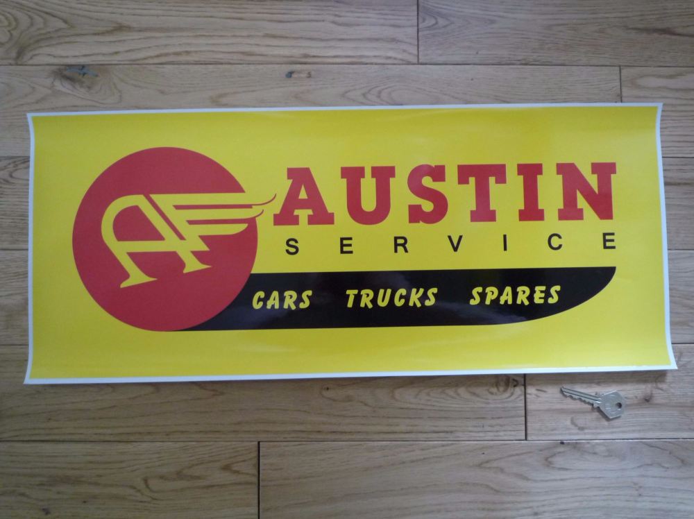 Austin Service Cars Truck Spares Workshop Sticker. 23.5