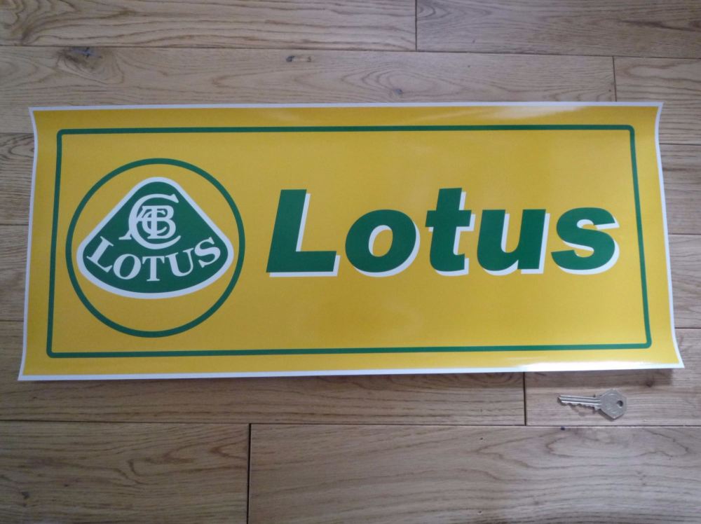 Lotus Large Workshop Sticker. 23.5".