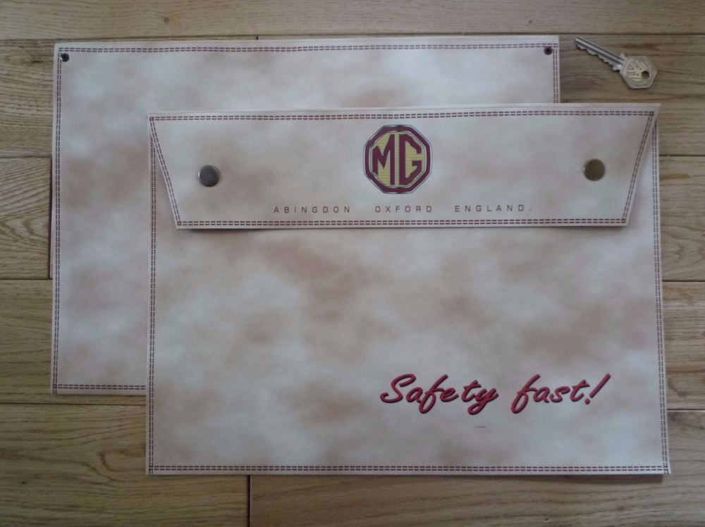 MG Safety Fast Beige Large A4 Document Holder/Toolbag.