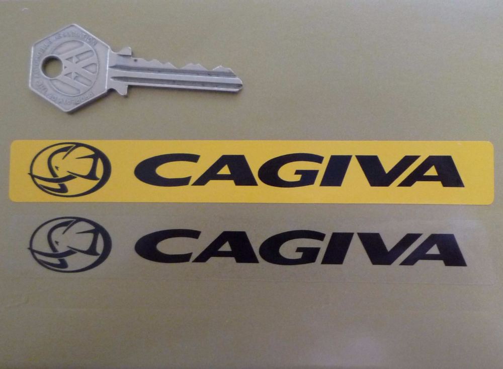 Cagiva Number Plate Dealer Logo Cover Sticker. 5.5".