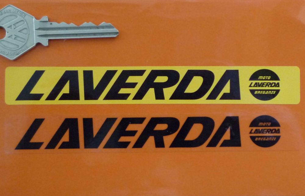 Laverda Number Plate Dealer Logo Cover Sticker. 5.5